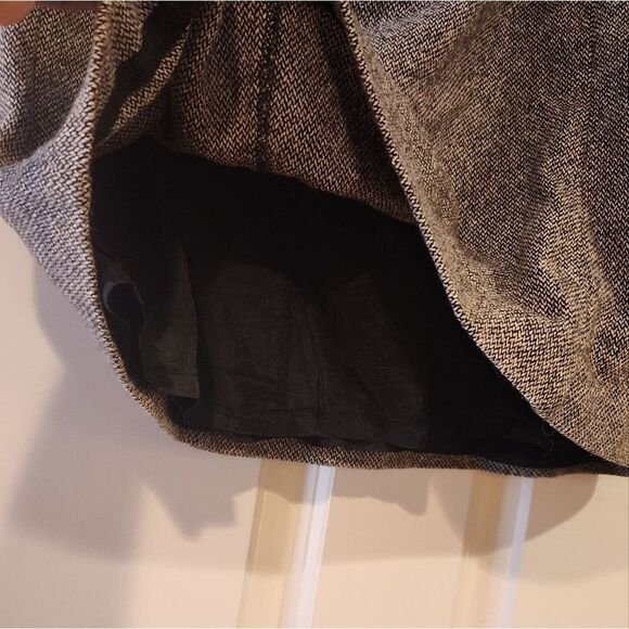Sigrid Olsen gray and black wool blend knee length skirt Size 4 - Picture 5 of 5
